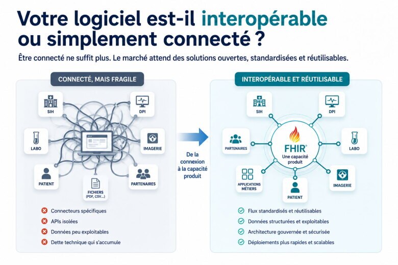 Votre logiciel santé est-il vraiment interopérable — ou simplement connecté ?
