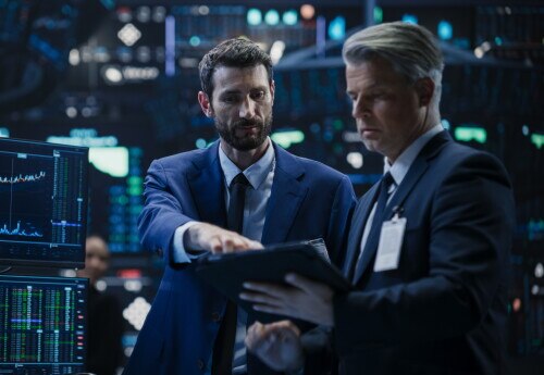 2 stock brokers