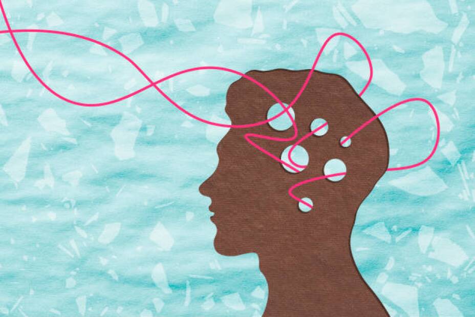 A man with wires moving through his mind