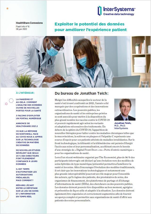 HealthShare Connexions Flash Info 8