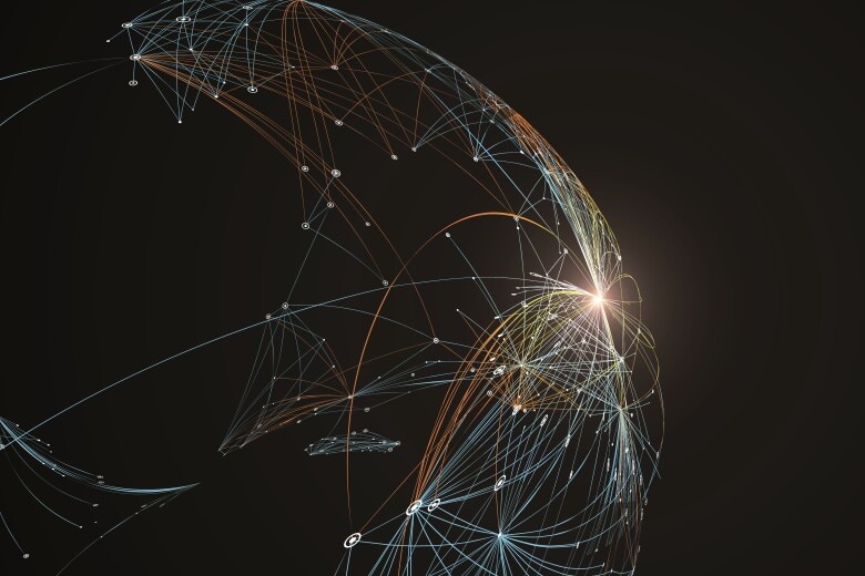 abstract image depicting data connections