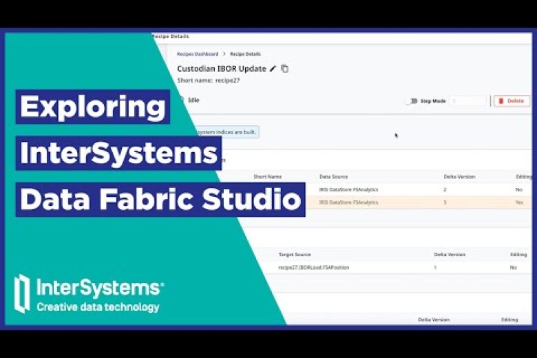 Exploring InterSystems Data Fabric Studio