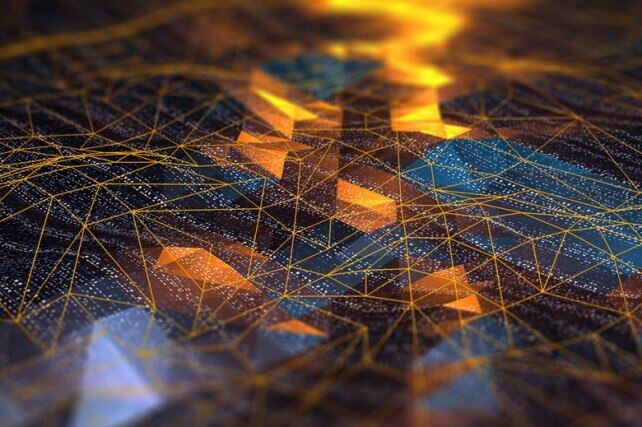 Abstract Digital network communication digital concept