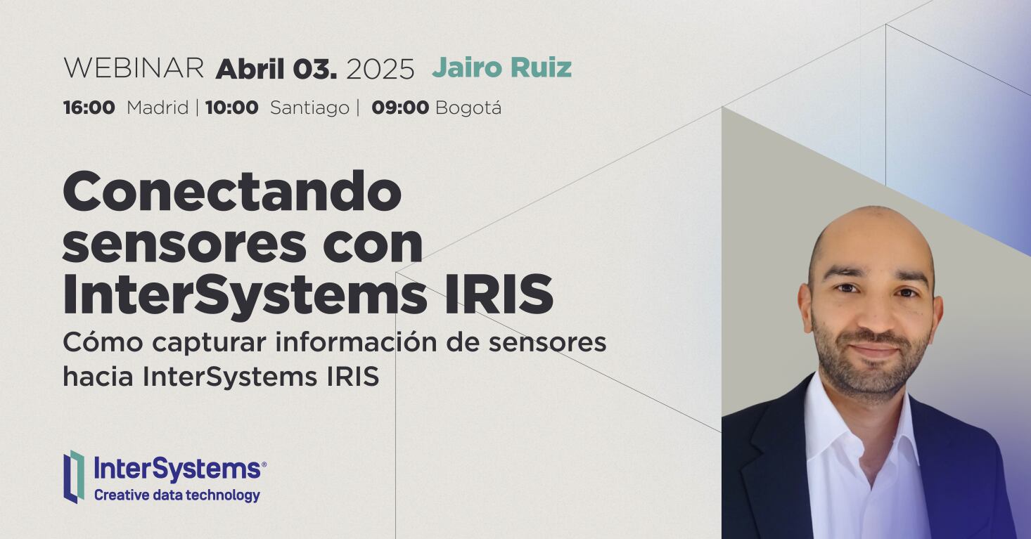 Conectar sensores con InterSystems IRIS