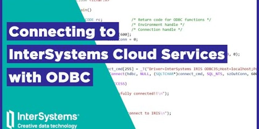 InterSystems IRIS Cloud SQL & InterSystems IRIS Cloud IntegratedML ...