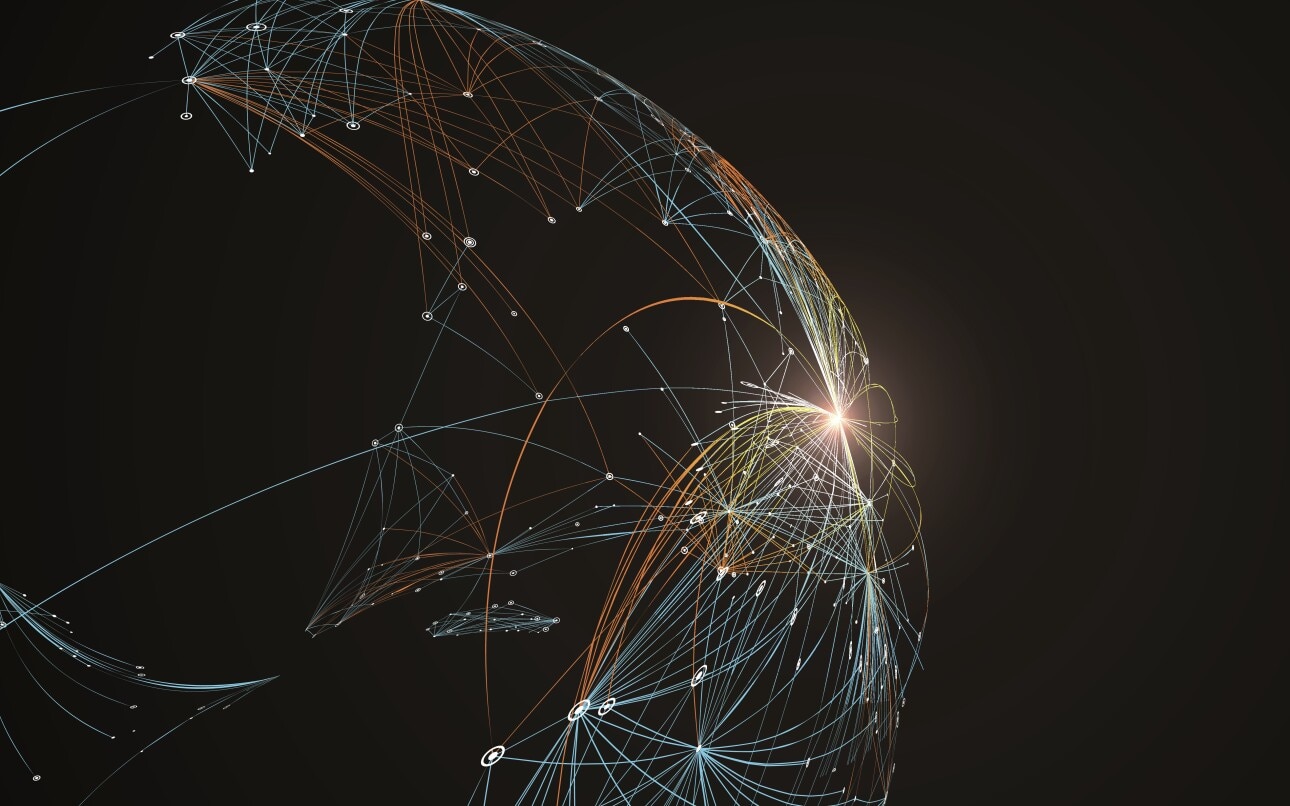 abstract image depicting data connections