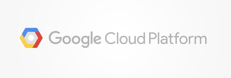 Google Cloud Platform logo on gray background