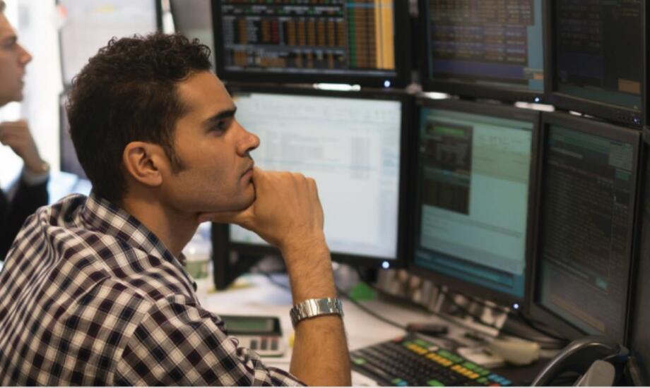 developer reviewing information on the computer