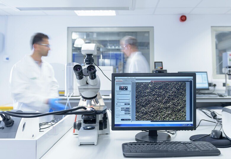 working in a fast-paced lab