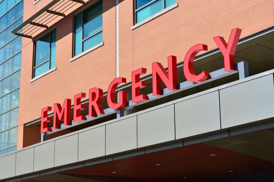 EMS entrance to the Emergency room at a hospital