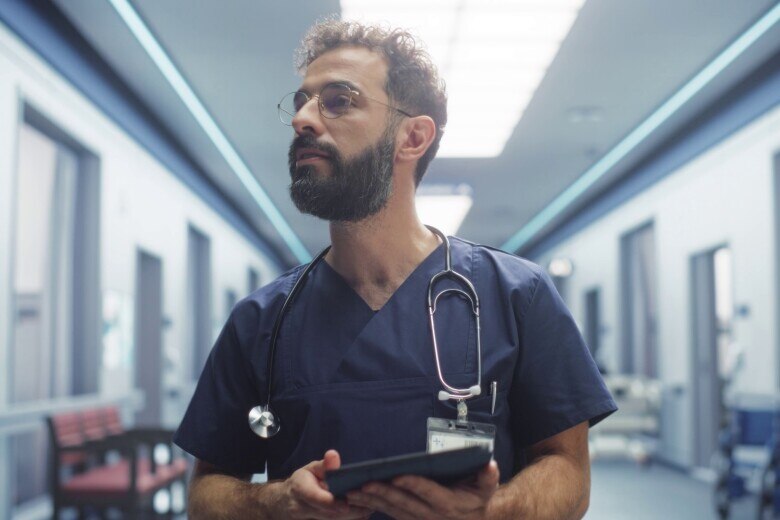 Doctor in hallway