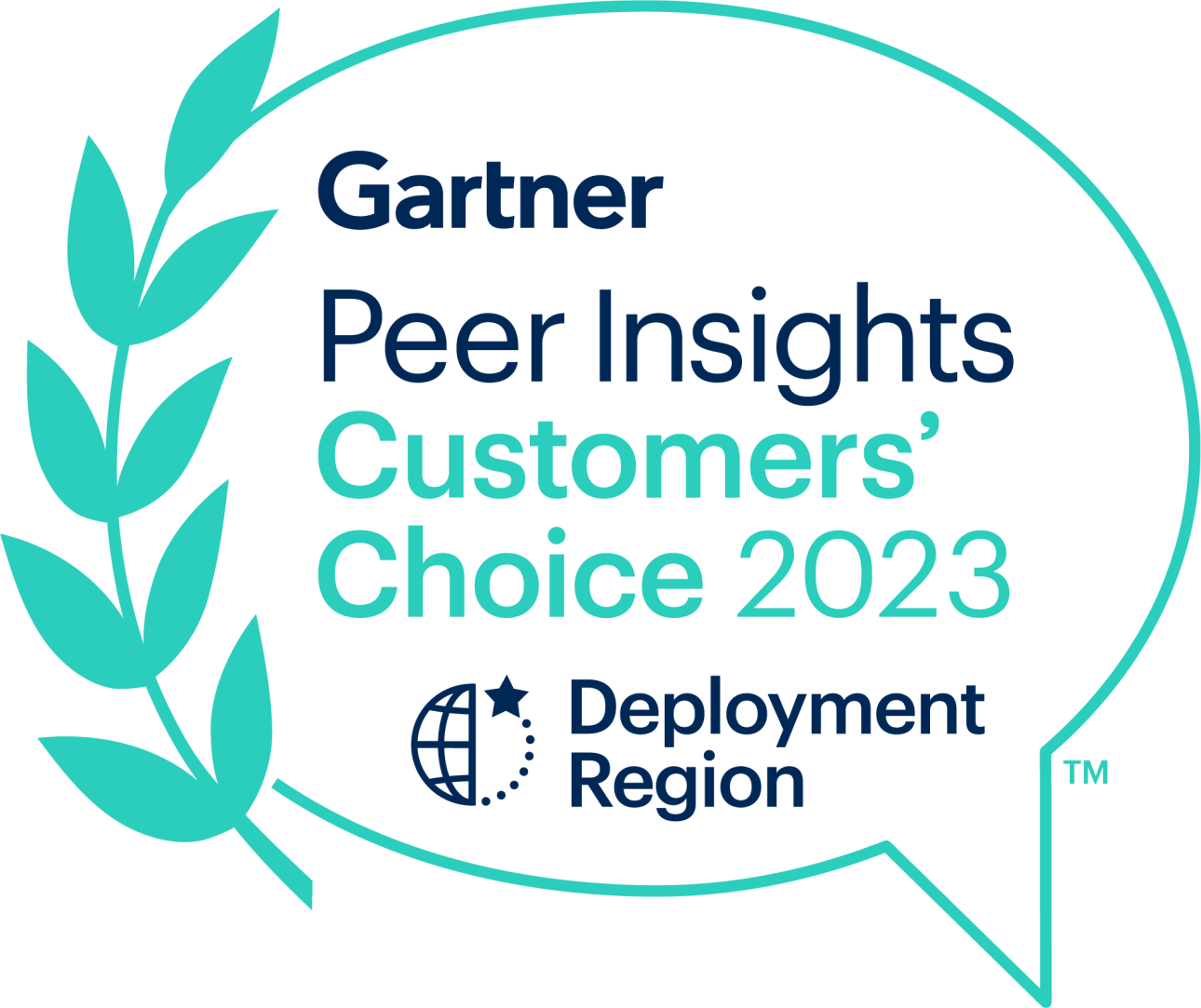 Gartner Peer Insights Customers Choice 2023 - Deployment Region