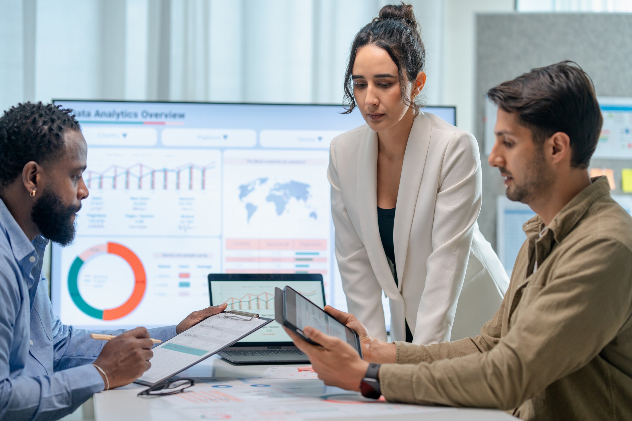 Worker carrying car seat