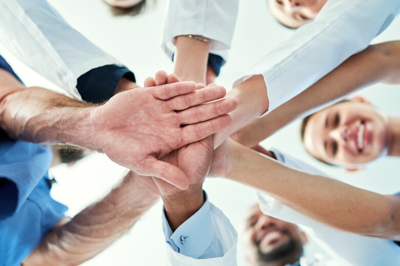 Doctor Hands together