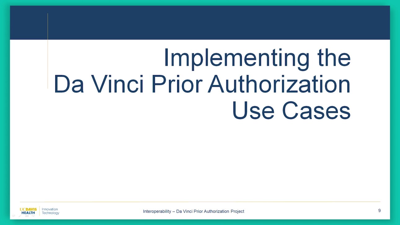 Prior Authorization with FHIR HL7 Da Vinci