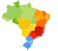 Map of Brazil