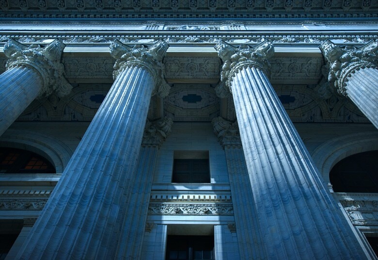 front of government building