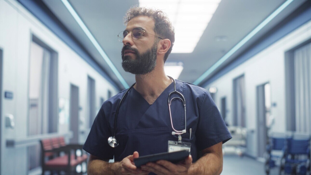 Doctor in hallway