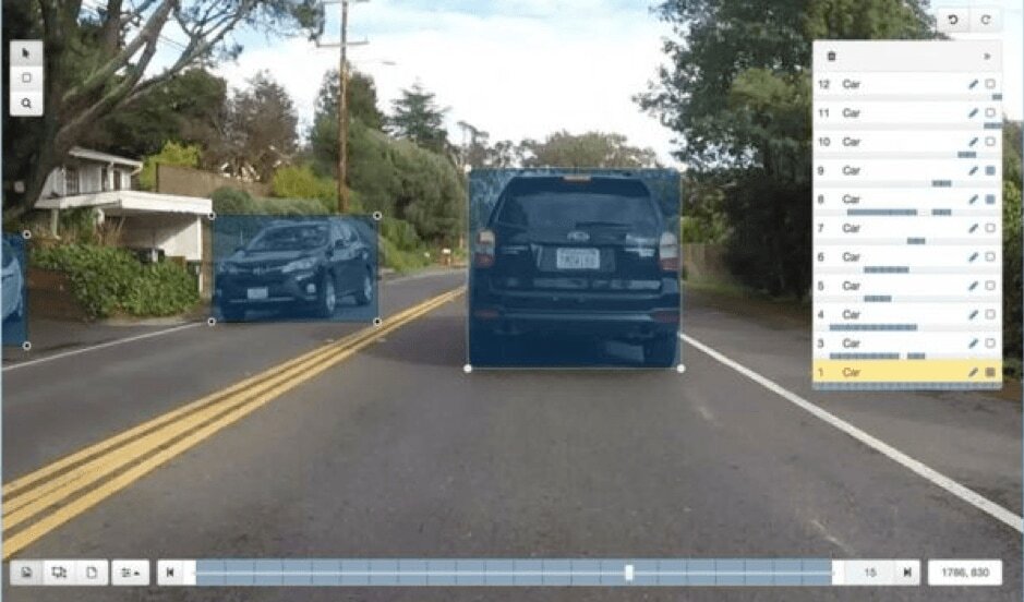 AI recognizing other vehicles on the road