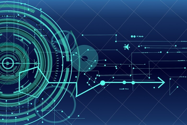 abstract geometric and mechanical shapes