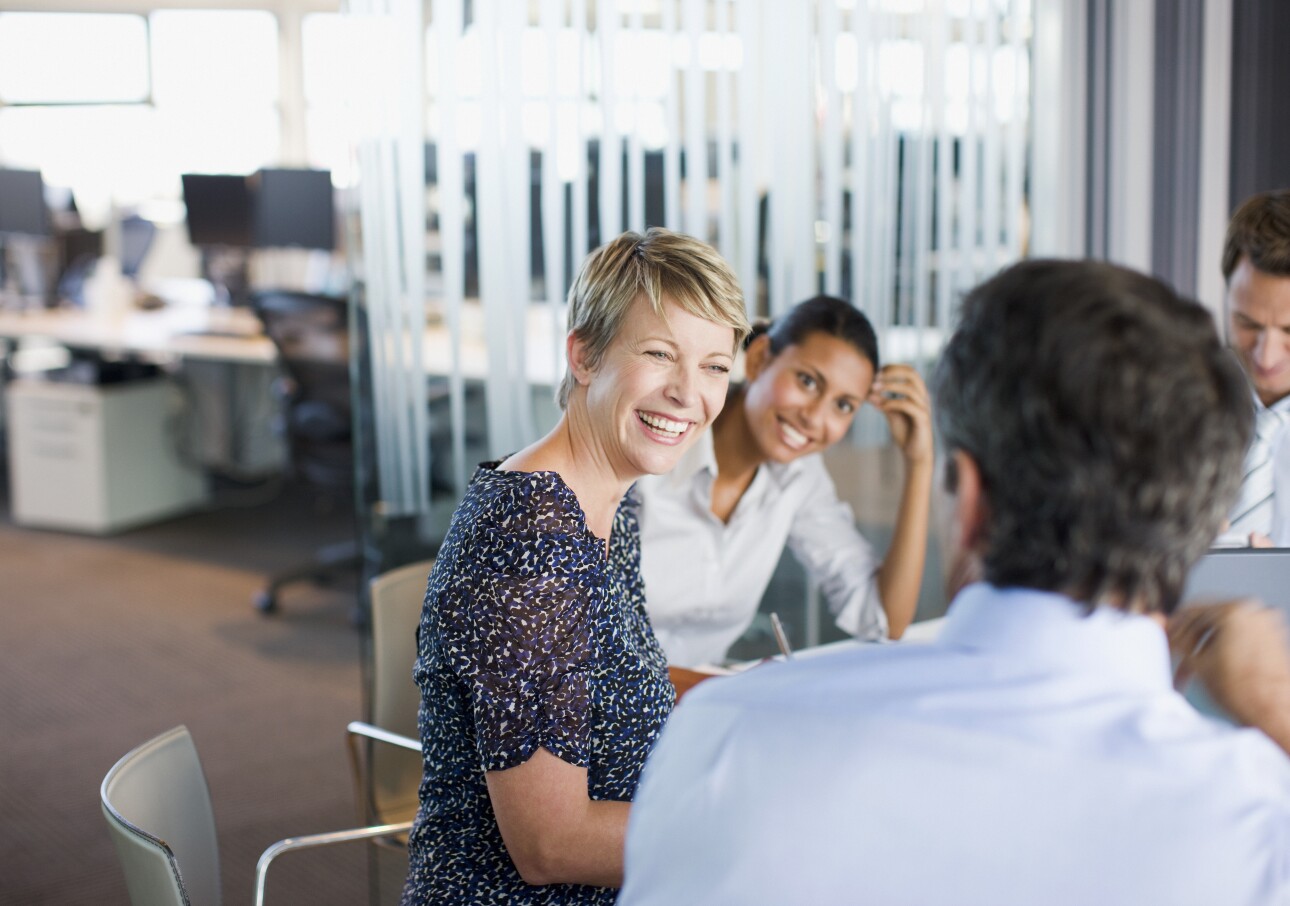 Business people working together in conference room